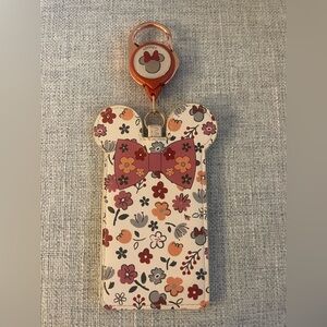 Loungefly Disney Minnie Mouse Fall Floral Retractable Lanyard